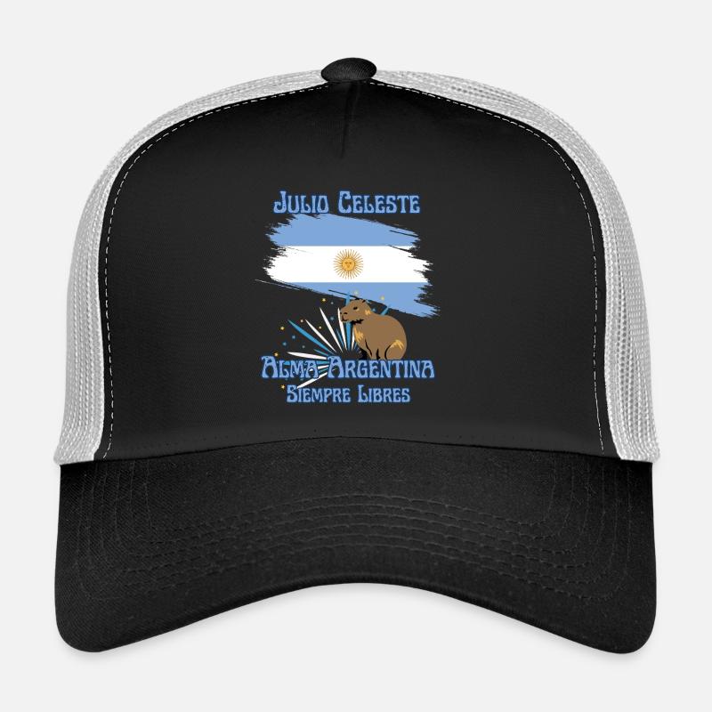 Argentinischer Stolz - Julio Celeste - Trucker Cap - Schwarz/Steingrau