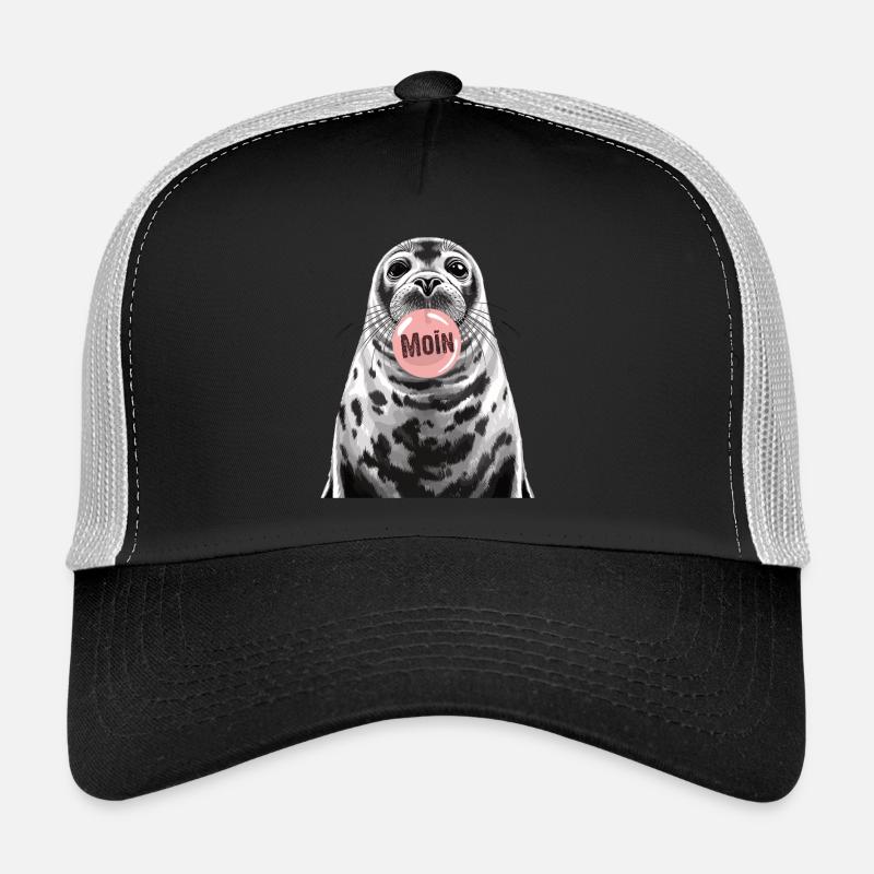 Seehund Robbe Ostsee Nordsee Moin Trucker Cap