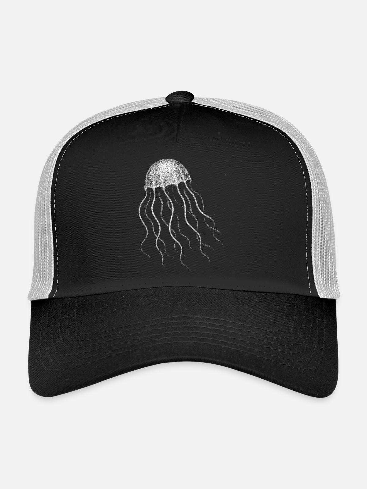 Jellyfish - Trucker Cap - black/stone grey - Front
