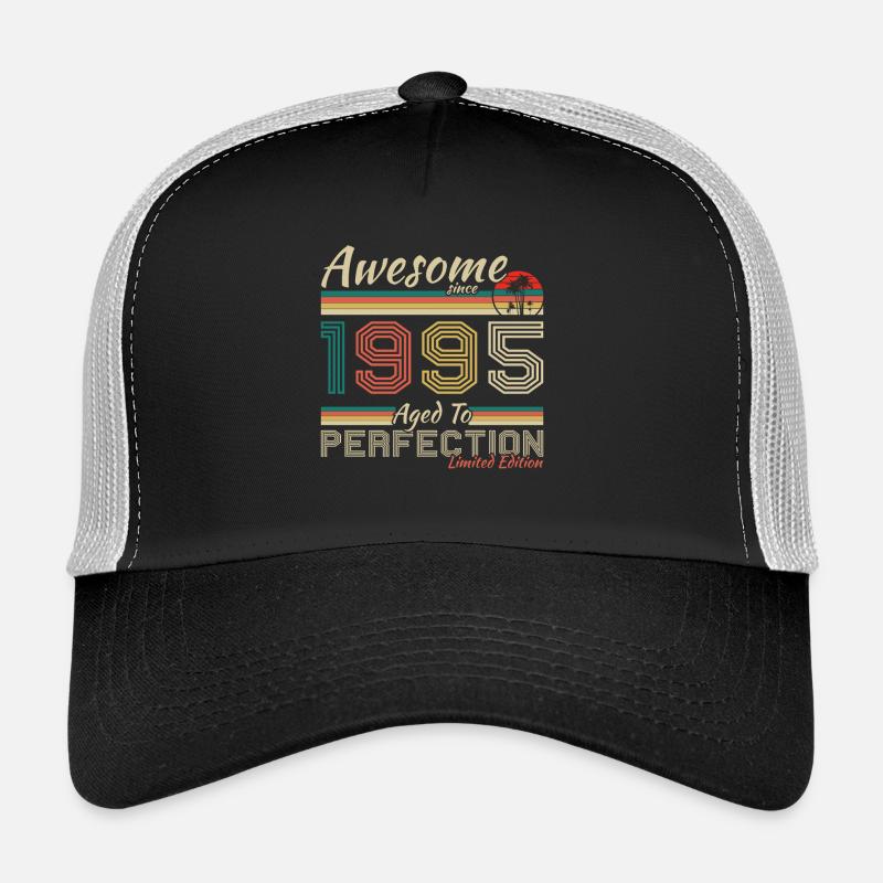 1995 Vintage Retro fødselsdagsgave - Trucker cap - sort/stengrå