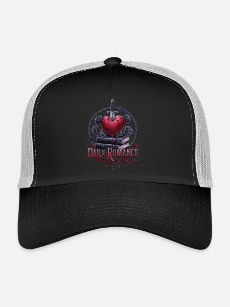 Dark Romance Heartbreak - Bloody Love & Books - Casquette trucker  - noir/gris pierre - Devant