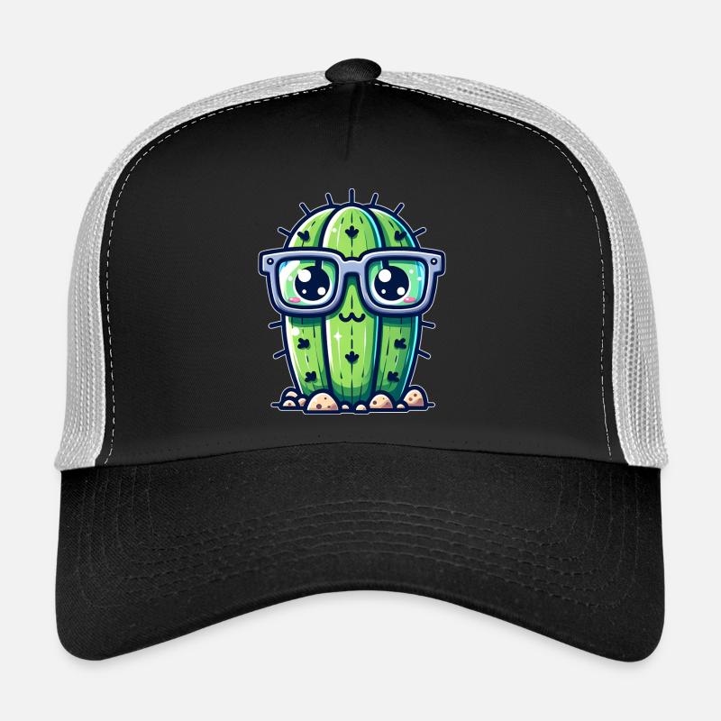 Kaktus mit Brille Trucker Cap