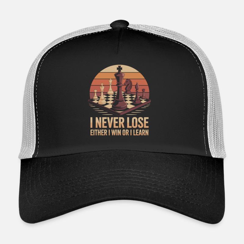 Échecs : victoire ou leçon Casquette trucker 