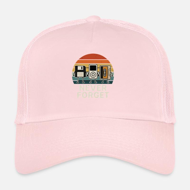 Never Forget – Retro Media Design Trucker Cap