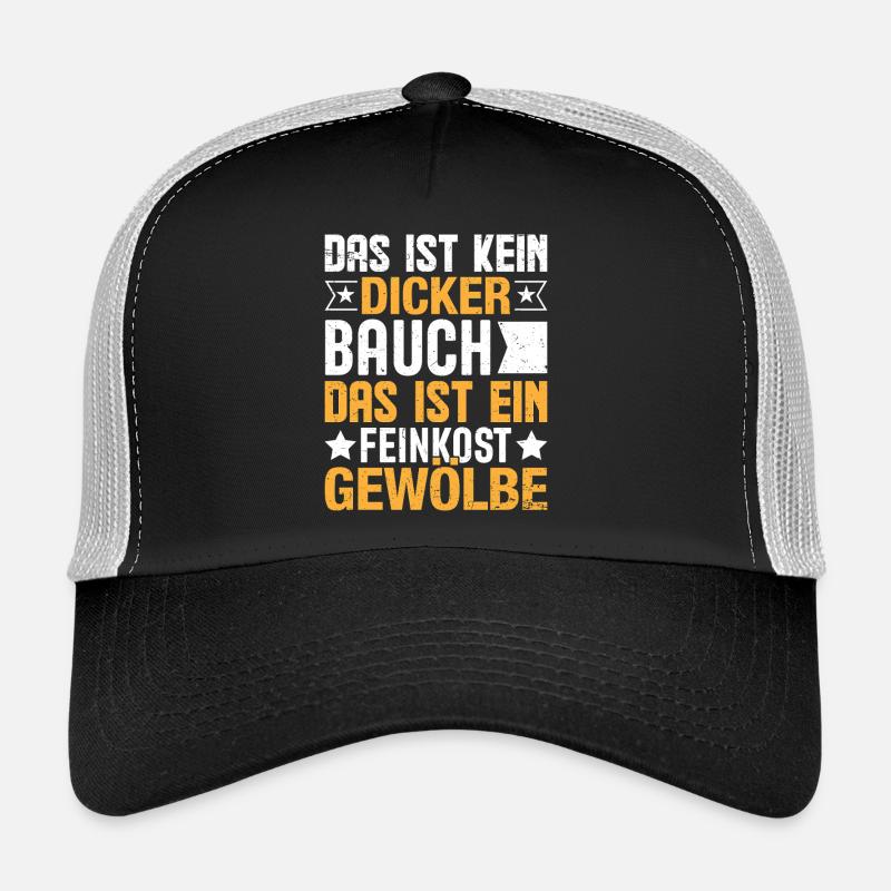 Das ist kein dicker Baucher - Trucker Cap - Schwarz/Steingrau