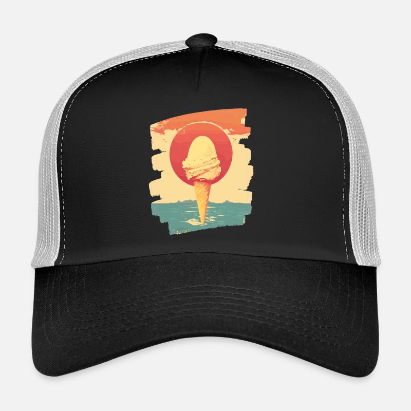 Eis und Eiscreme Kugel Trucker Cap