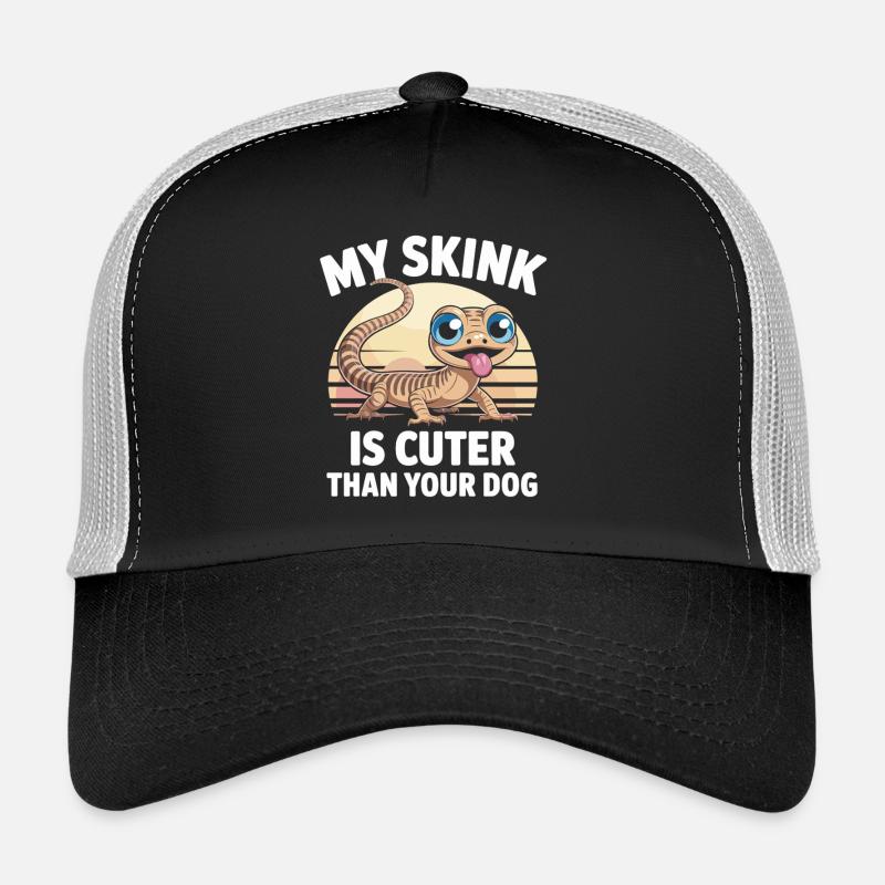 Mon scinque est plus mignon - lézard avec de l’attitude Casquette trucker 