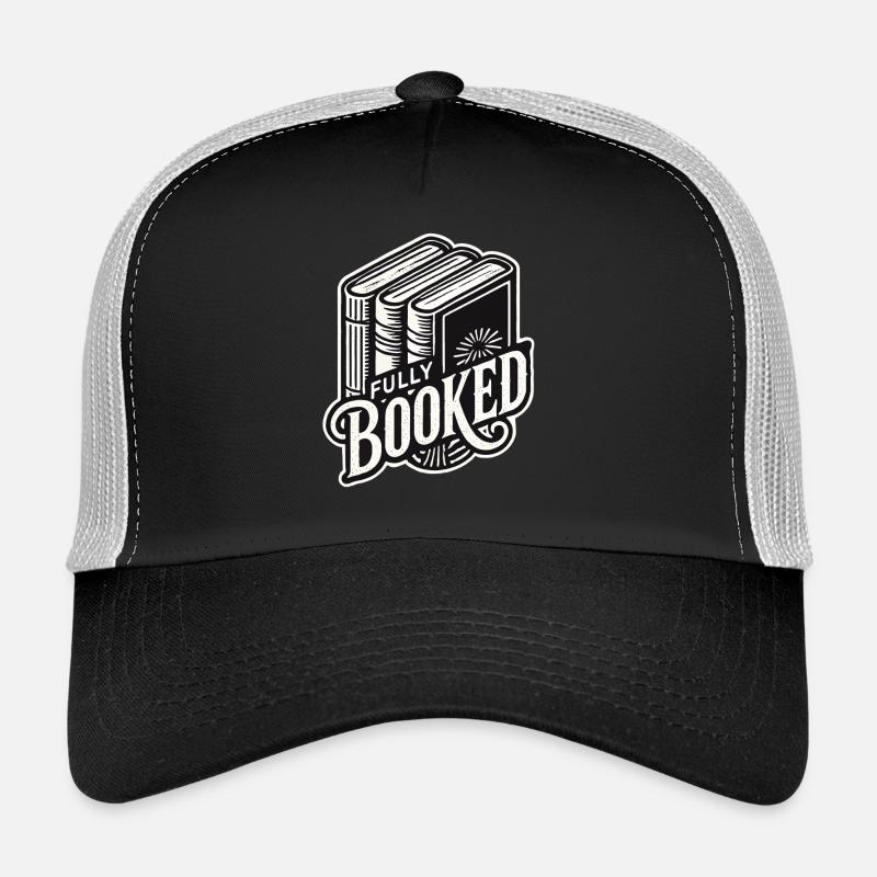 Conception de livre rétro pour les bibliophiles et les rats de bibliothèque Casquette trucker 