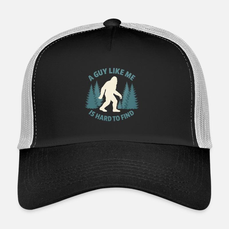 Drôle de Bigfoot Un gars comme moi est difficile à trouver en forêt - Casquette trucker - noir/gris pierre