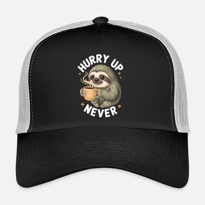 Sloth Mode Enabled - No Rush, Just Coffee Trucker Cap