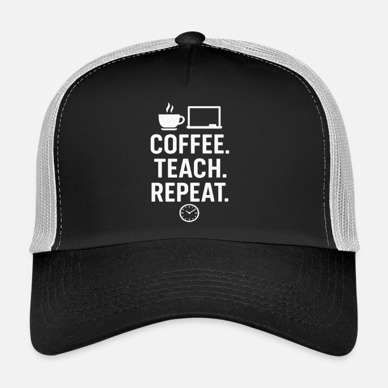 Kaffee Lehrer Spruch Schulalltag Trucker Cap