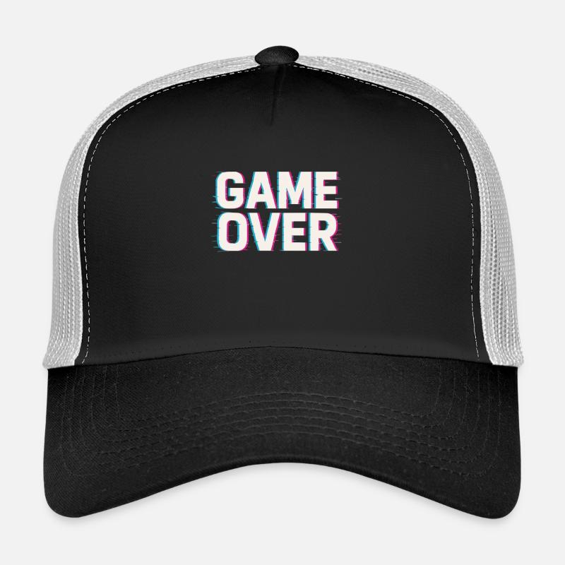 Game Over – Effet Glitch Casquette trucker 