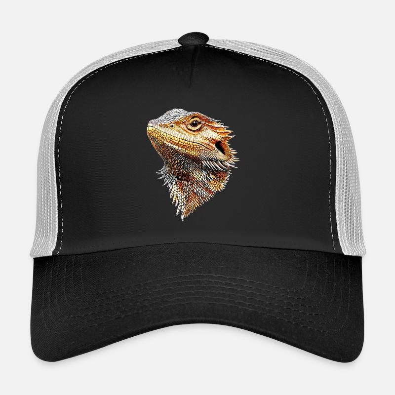 Bearded Dragon Lizard Bearded Dragon Cute Bearded Dragons - Trucker Cap - black/stone grey