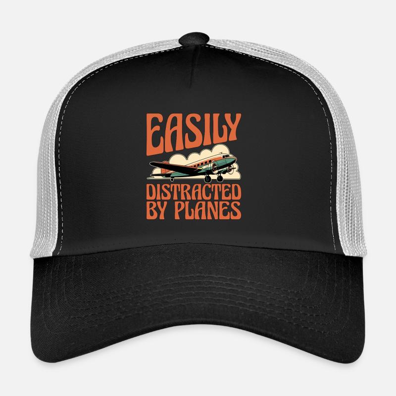 Un instructeur de vol facilement distrait par l’aviation Casquette trucker 