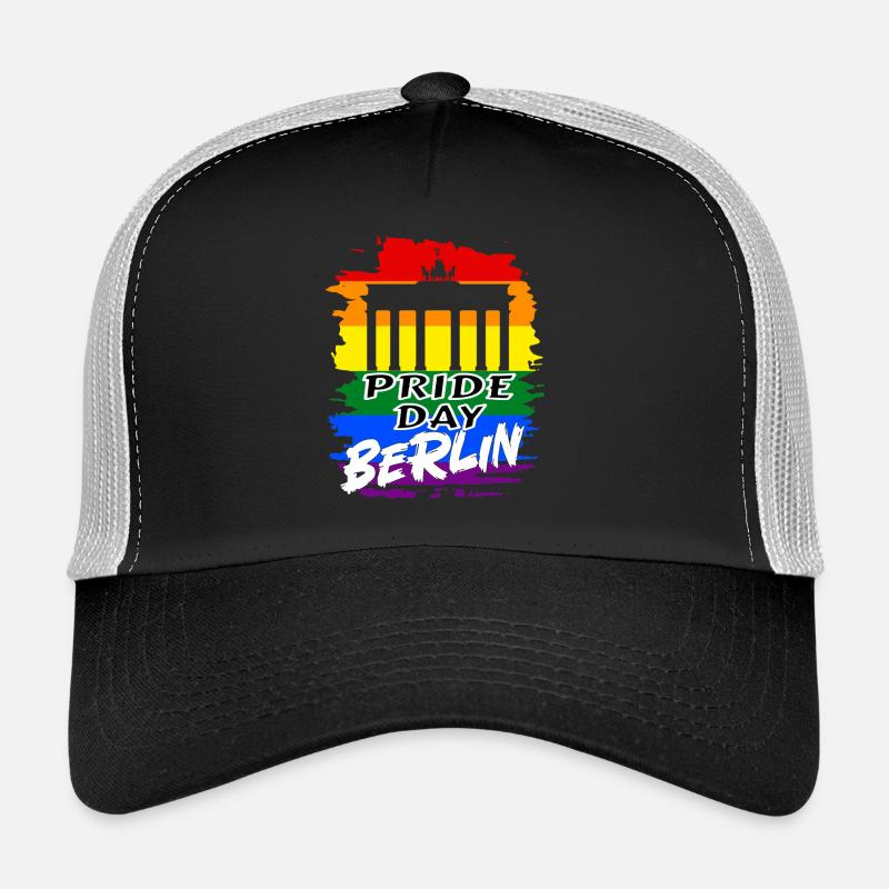 Pride Day Berlin LGBTQ+ Regenbogen Trucker Cap
