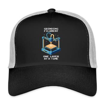Filament Layer by Layer | 3D Printing Printing Quality - Trucker Cap - black/stone grey - Front