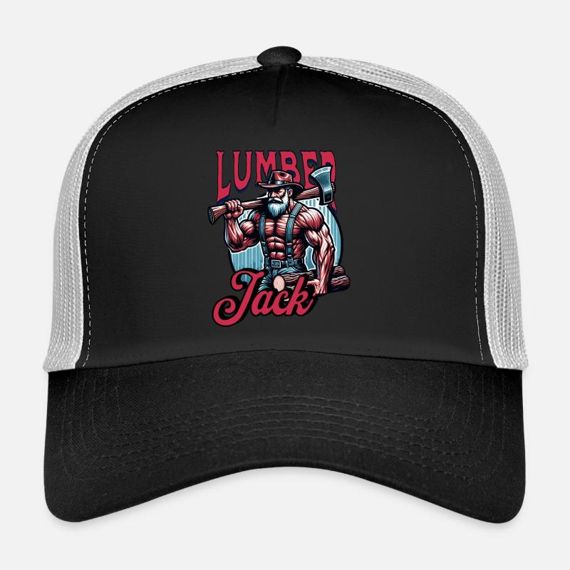 Bûcheron à la hache - Bûcheron Casquette trucker 