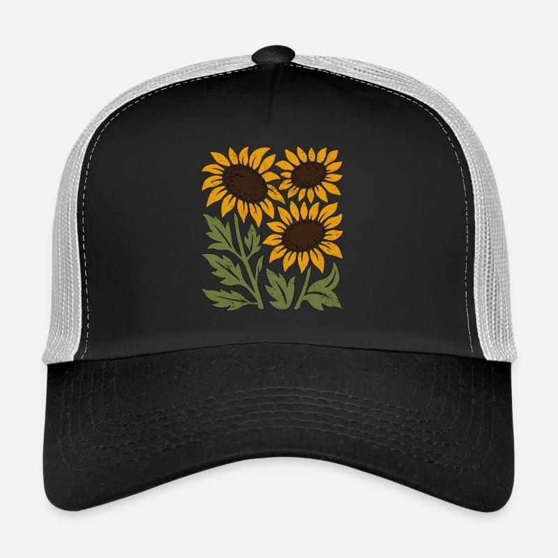 Boho Sunflowers Trucker Cap