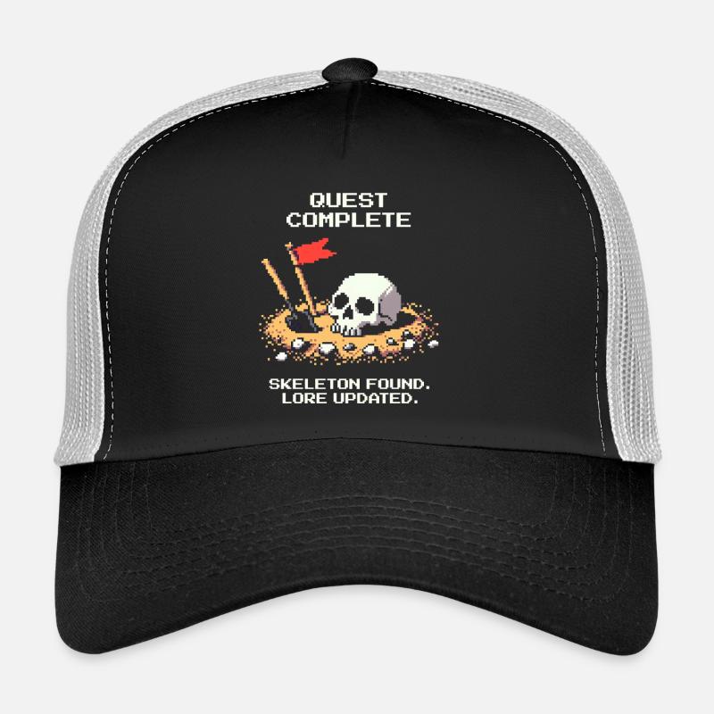 Skeleton found | Archaeology History - Trucker Cap - black/stone grey