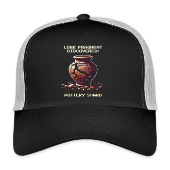 Ceramic Shard | Archaeology History Artifact - Trucker Cap - black/stone grey - Front