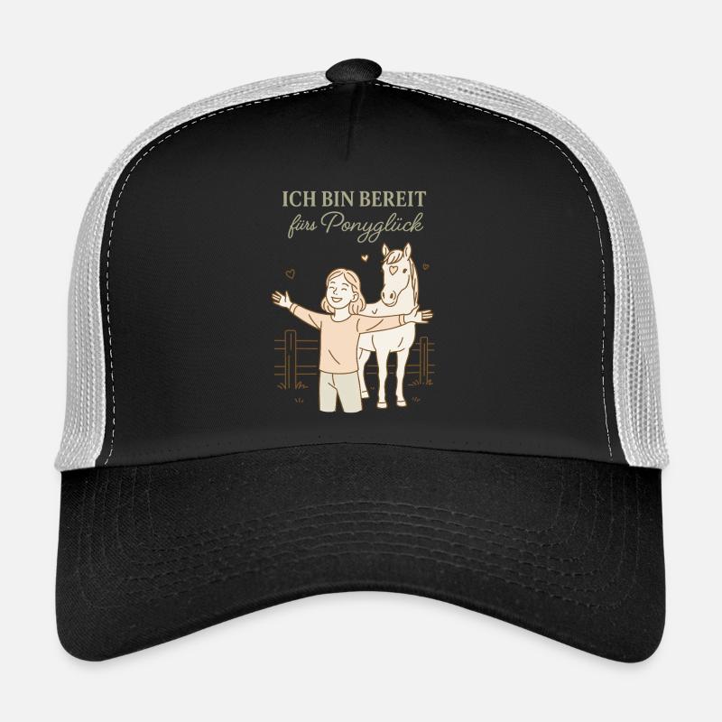 Ich Bin Bereit Fürs Ponyglück Pferde Mädchen Trucker Cap