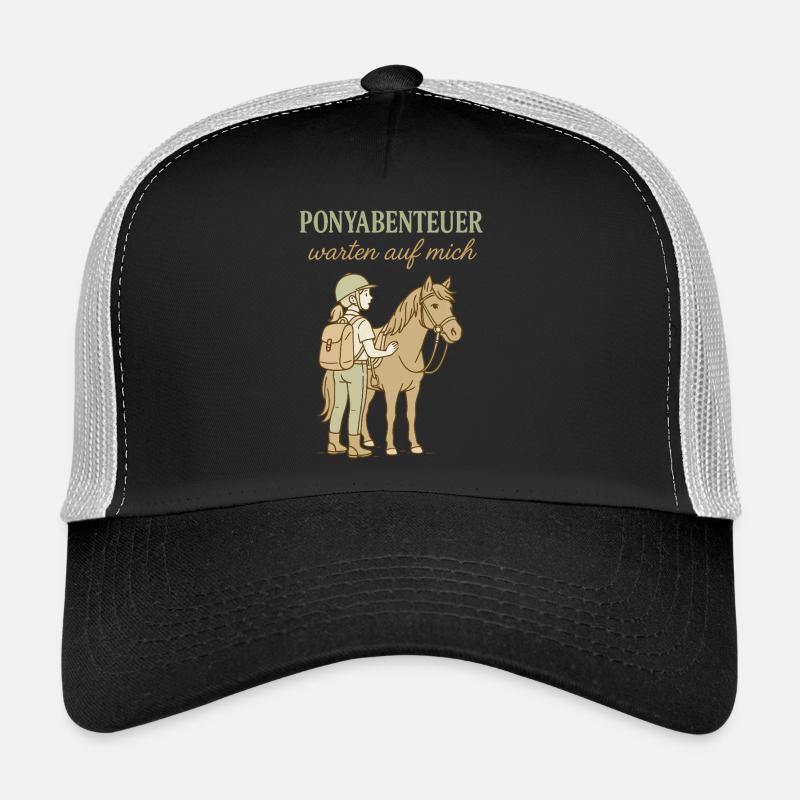 Des aventures à poney m’attendent Monter à cheval Casquette trucker 