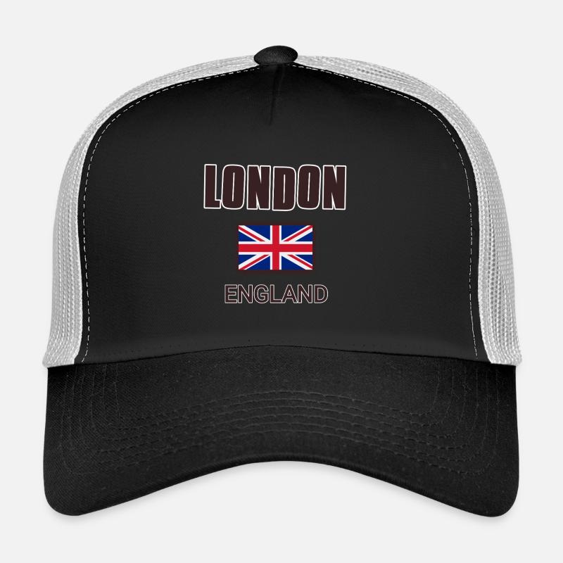 Londres, Angleterre, avec drapeau de l’Angleterre Casquette trucker 