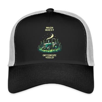 Yield Maximization | Precision Farming active - Trucker Cap - black/stone grey - Front