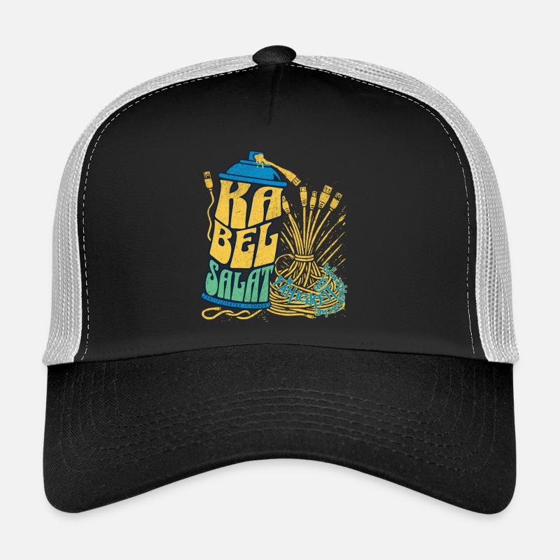 L’encombrement des câbles comme compétence artistique - Casquette trucker  - noir/gris pierre