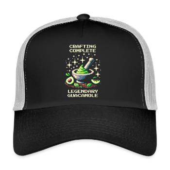 Guacamole légendaire | Artisanat avec Avocado XP - Casquette trucker  - noir/gris pierre - Devant