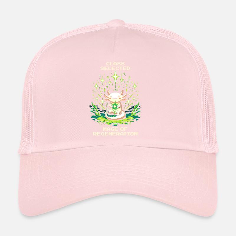 Mage axolotl | Régénération Nerd Pixel Rétro Casquette trucker 
