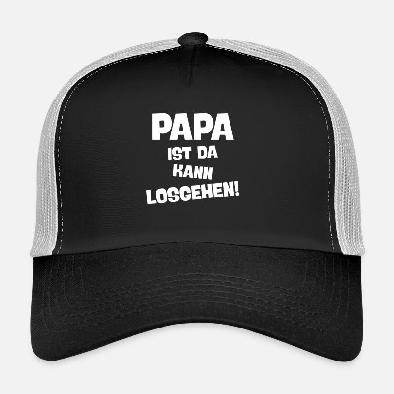 Papa Ist Da Spruch Design Trucker Cap