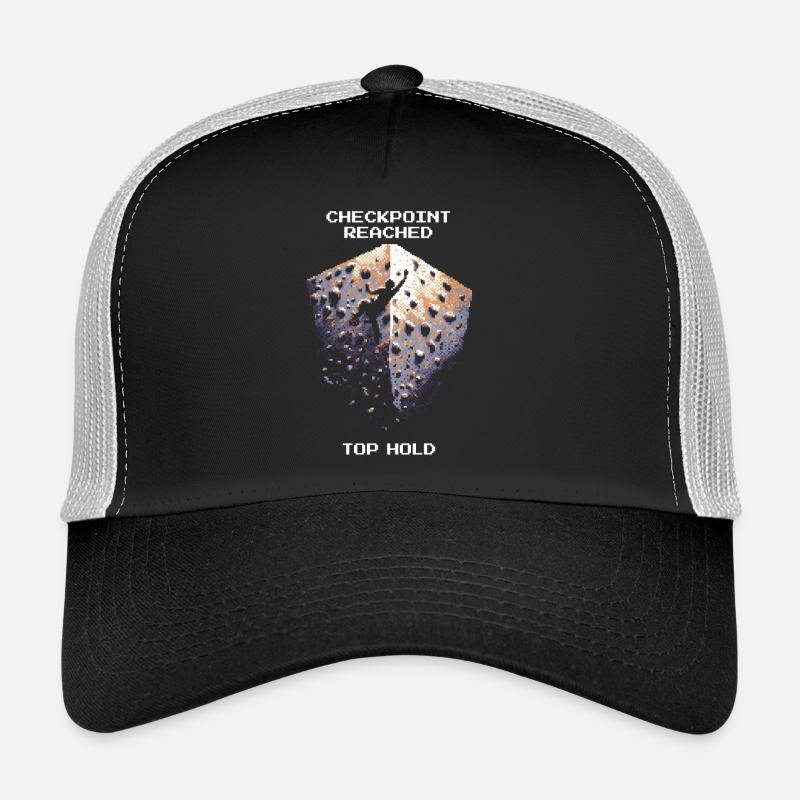 Checkpoint: Top | Bouldering Pixel Art Trucker Cap