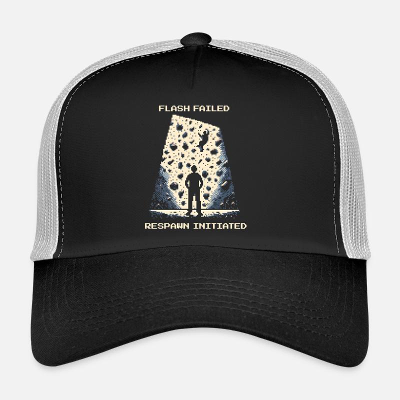 Echec de la mémoire Flash | Bloc Pixel Art Crash Pad Casquette trucker 