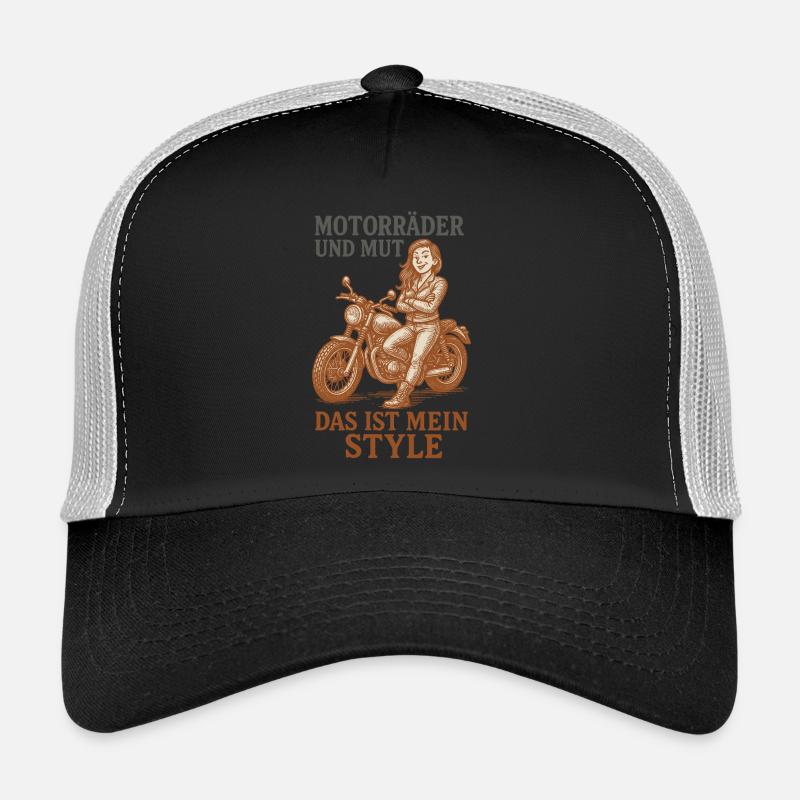 Motorräder Und Mut Das Ist Mein Style Trucker Cap
