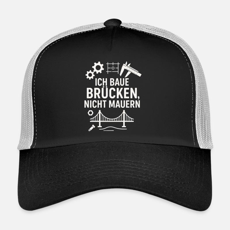 Je construis des ponts, pas des murs !! Casquette trucker 
