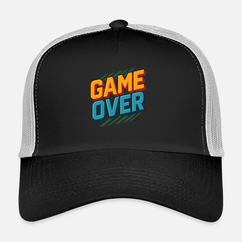 Game Over - Conception de joueur rétro Casquette trucker 
