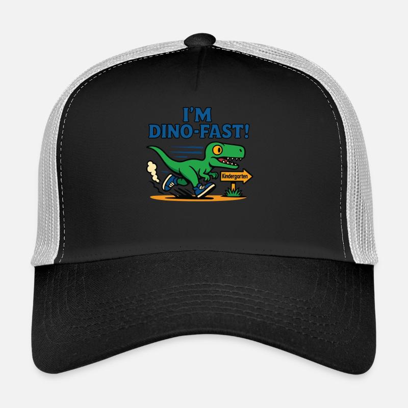 I'm Dino-Fast Kindergarten Graduation Trucker Cap