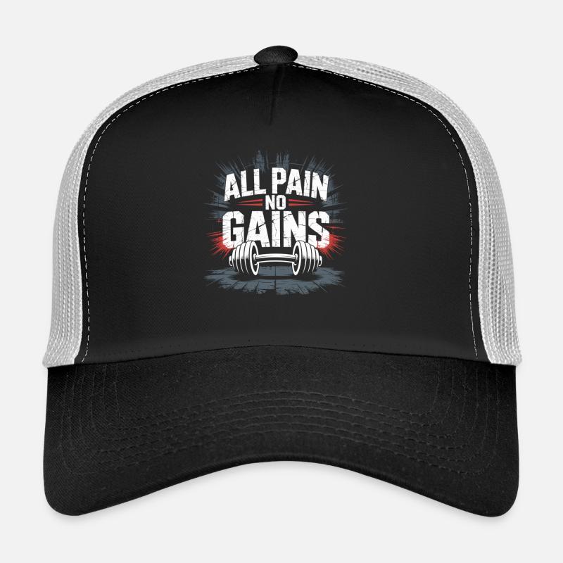 Pas de douleur, pas de gains, pas de formation, pas de succès Casquette trucker 