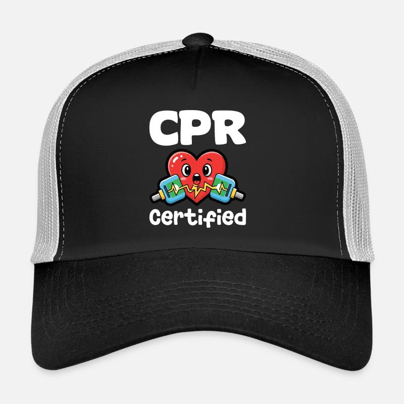 CERTIFIÉ RCP - CADEAU D’INFIRMIÈRE Casquette trucker 