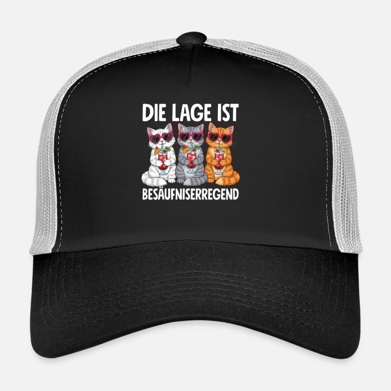 Die Lage Ist Besäufniserregend Trucker Cap