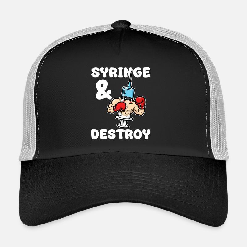 SERINGUE ET DESTRUCTION - CADEAU INFIRMIÈRE Casquette trucker 