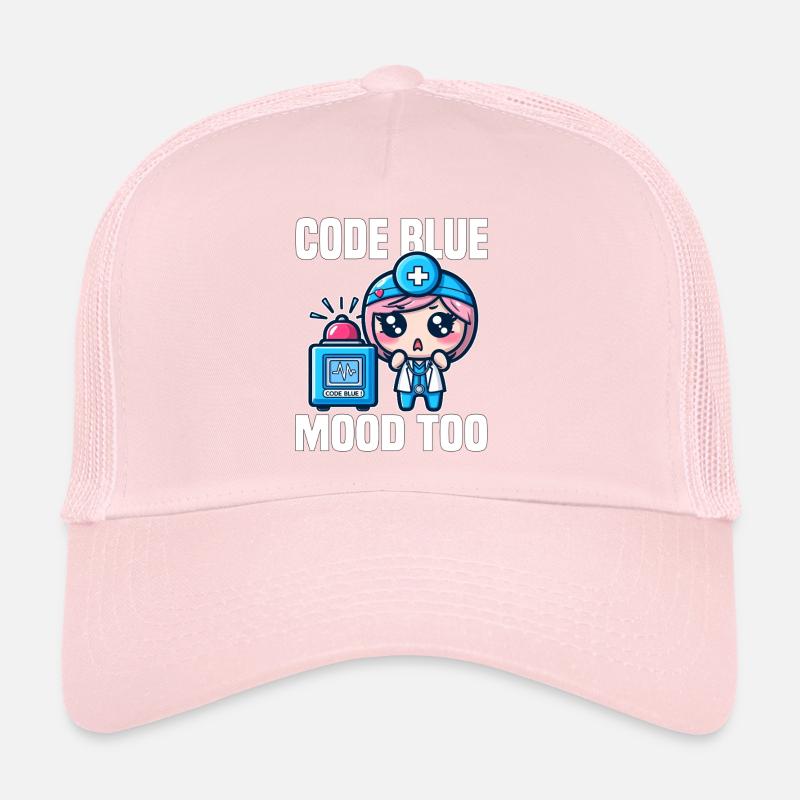 CODE BLUE, MOOD TOO - CADEAU MÉDECIN Casquette trucker 