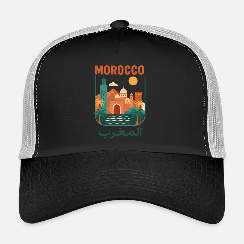 Morocco Retro Moroccan Culture Pattern Trucker Cap