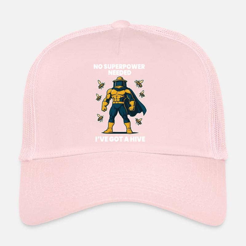 Bee Beekeeper Superpower Hive Honey Trucker Cap