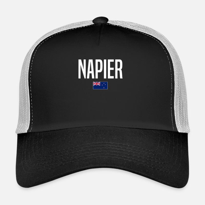 Napier Neuseeland - Trucker Cap - Schwarz/Steingrau