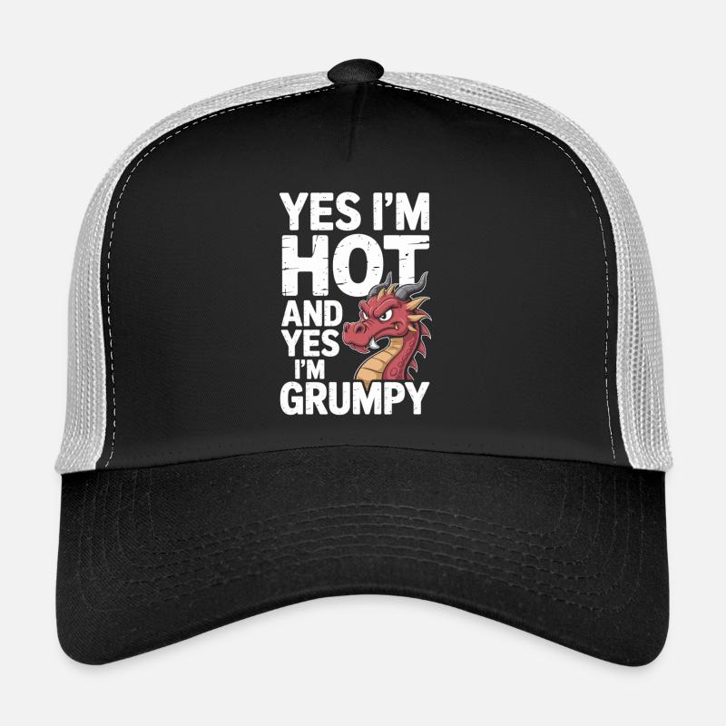 Grummel Dragon with Fire in Sight Trucker Cap