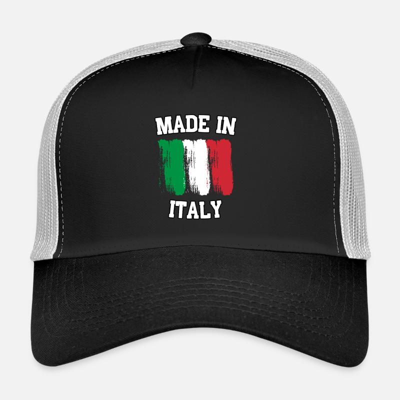 Made in Italy - Trucker Cap - Schwarz/Steingrau