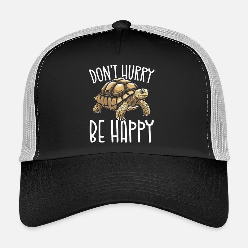 Tortoise Appeal Don't Hurry Be Happy - Trucker Cap - black/stone grey