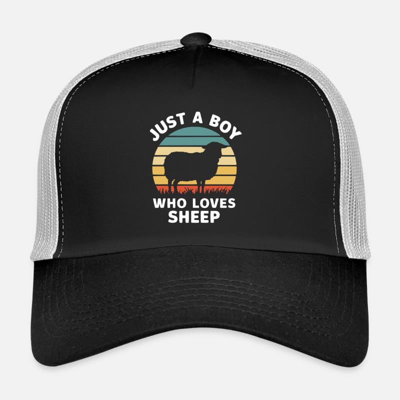 Nur ein Junge, der Schafe liebt Trucker Cap